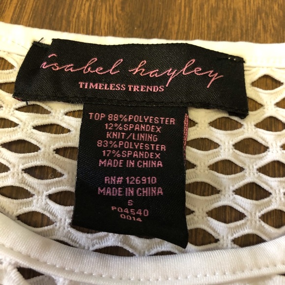 Isabel Hayley sleeveless top mesh detail S - Picture 6 of 8